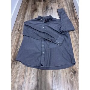 UNTUCKit Shirt Mens XL Gray Slim Fit Long Sleeve Button Up Casual Pocket Cotton